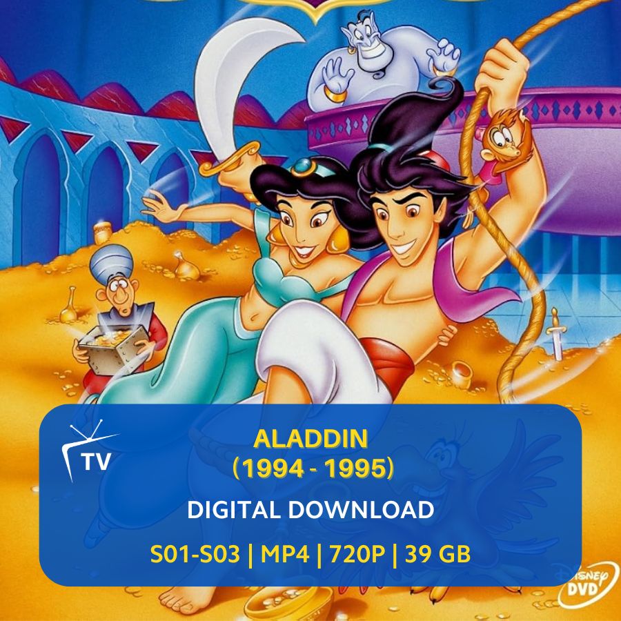 Aladdin 1994 The Animated Series 90s Disney Cartoon Digital 