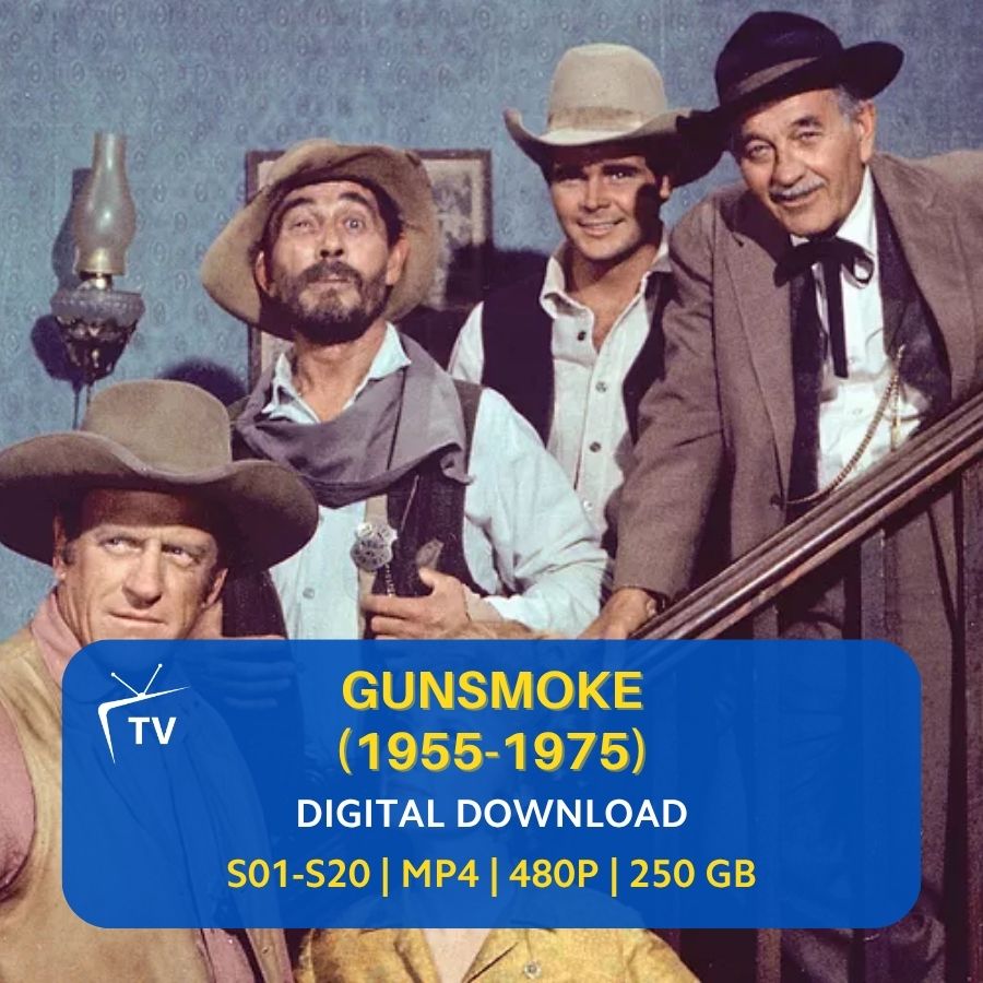 Gunsmoke 1955 TV Series | James Arness | Digital Download | Classic TV ...