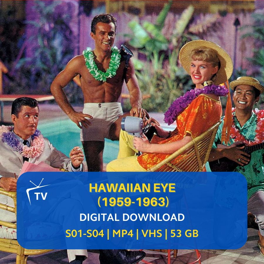 Hawaiian Eye 1959 TV Series | 50s Detective | Digital Download