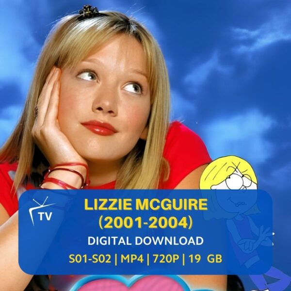 lizzie-mcguire-2001-tv-series-online-streaming-downloads Lizzie McGuire 2001 TV Series Digital Download | Disney Channel Show | Hilary Duff | 00s Teen Sitcom | Complete Series | Retro Television