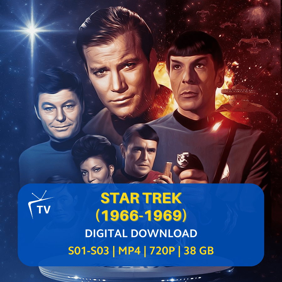 Star Trek Original Series 1966 Classic Sci Fi TV Captain Kirk Spock Complete Series Digital Download ArchiveMen