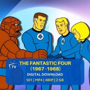 the-fantastic-four-1967-tv-series-online-streaming-downloads-v2 The Fantastic Four 1967 TV Series Digital Download | Hanna-Barbera Show | Marvel Cartoon | 60s Animated TV | Complete Series | Retro TV
