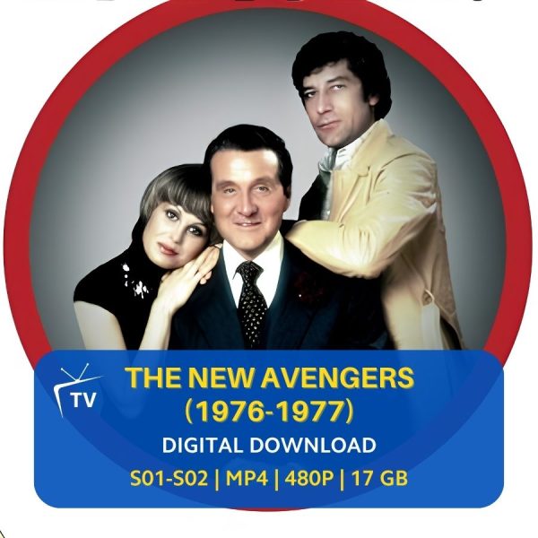 The New Avengers 1976 TV Series Digital Download | Patrick Macnee | Joanna Lumley | British Spy-Fi | 70s Action | Complete | Instant