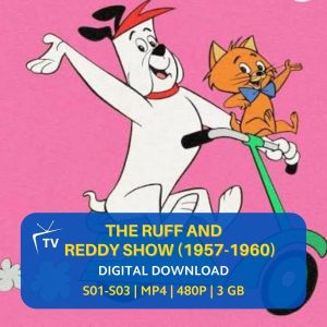 The Ruff and Reddy Show 1957 TV Series Digital Download | Hanna Barbera Cartoon | Classic 50s Animation | Retro Kids Show | Instant