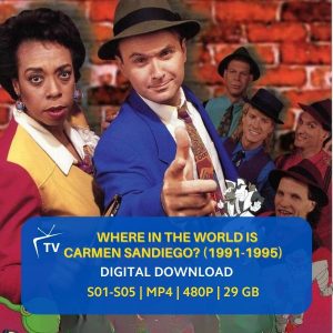 where-in-the-world-is-carmen-sandiego-1991-tv-series-online-streaming-downloads Where in the World Is Carmen Sandiego 1991 TV Series Digital Download | 90s PBS Game Show | Rockapella | The Chief | Complete | Instant